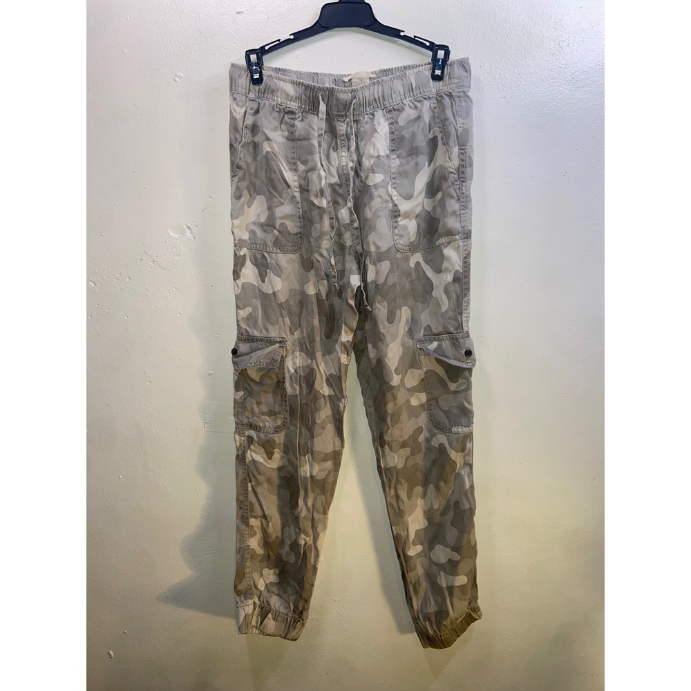 C&C California Women Camo Cargo Jogger Pants Lyocell Grunge Streetwear Y2K Indie